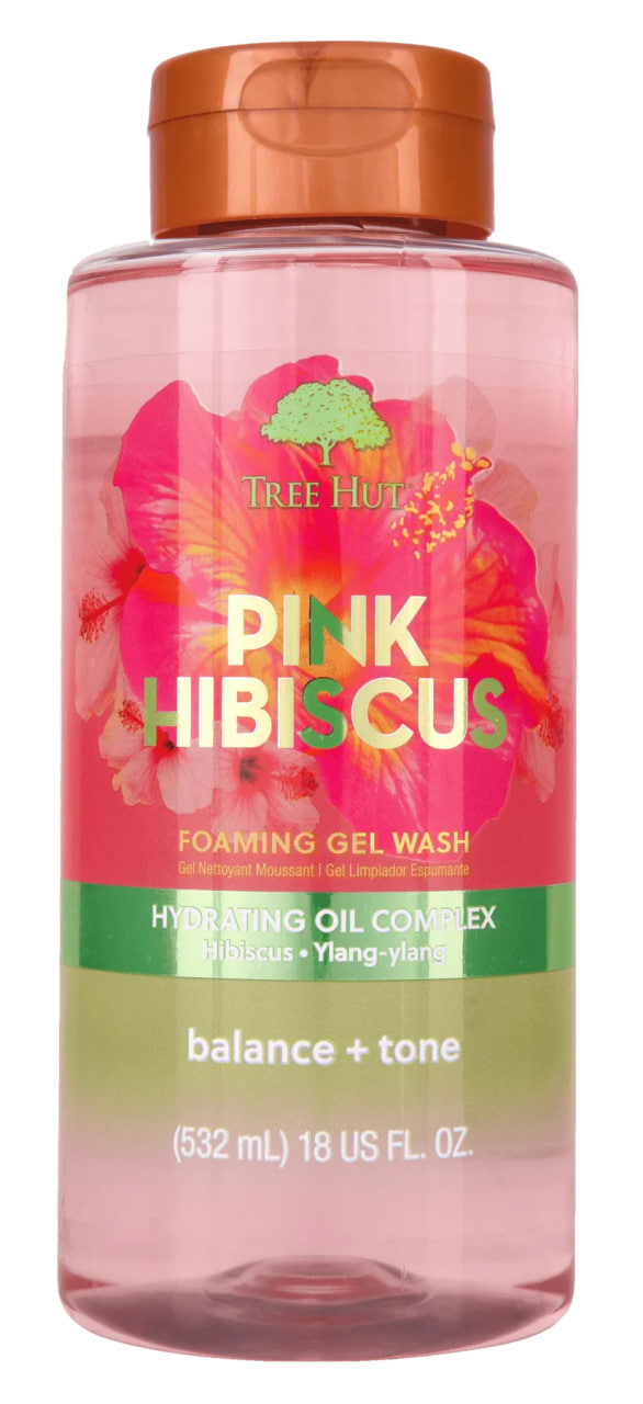 Tree Hut Pink Hibiscus Foaming Gel Wash 532ml - Гель для душу Tree Hut Pink Hibiscus Foaming Gel Wash 532ml - Гель для душу